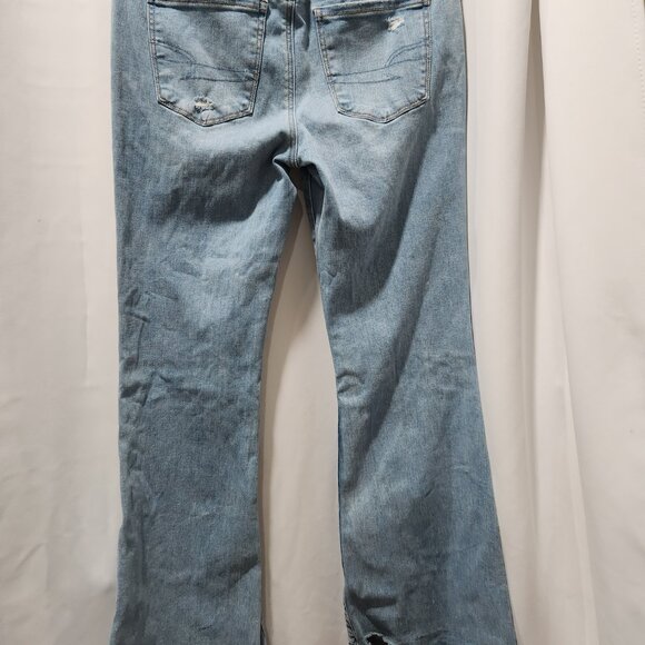 American Eagle Low Rise Flare light blue jean denim pants - Picture 6 of 6